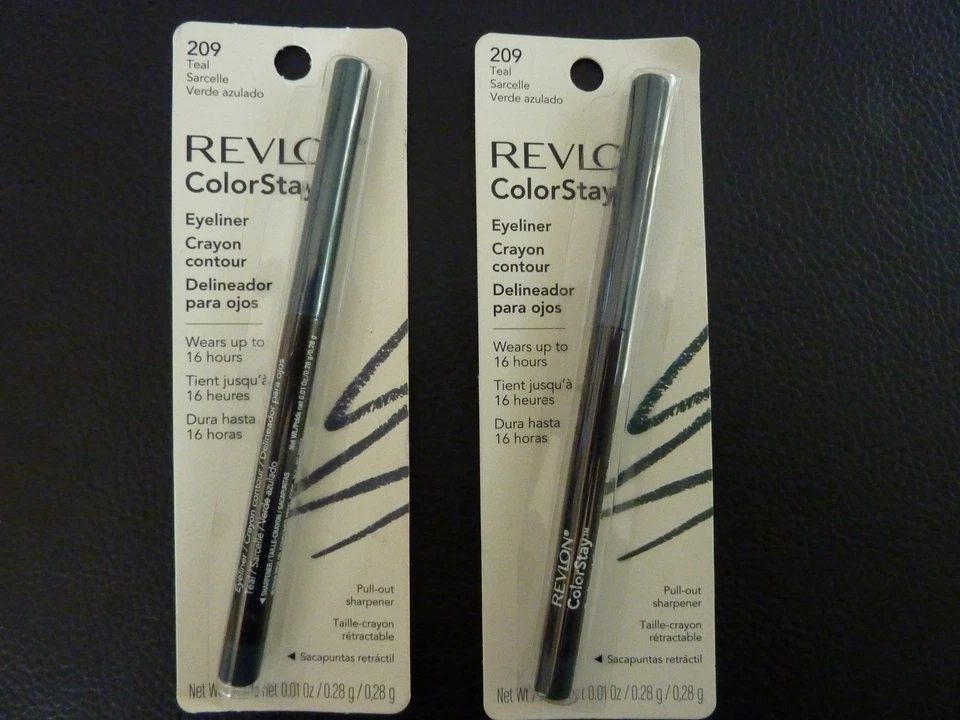 Revlon ColorStay Eyeliner - TEAL  #209 - TWO - Both Brand New / Sealed - Image 1 of 1