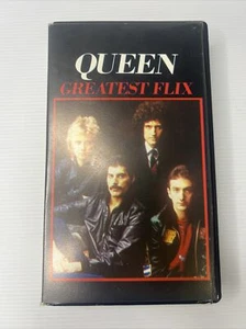 Queen Greatest Flix VHS Tape Concert Colour Running 60 Minutes Freddie Mercury - Foto 1 di 9