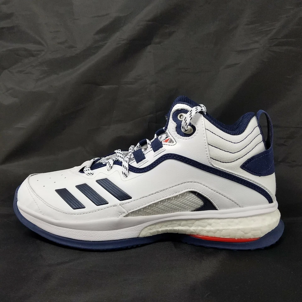 Adidas ICON 6 Turf Baseball Shoes White/Navy - Men's Size 11.5 - EG7598 NWB - Image 1 of 4