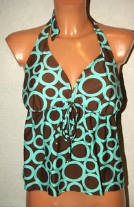 TANKINI - Oberteil * Bade - Top * Badeshirt * SHIRT türkis braun LASCANA Gr. 40 - Bild 1 von 5