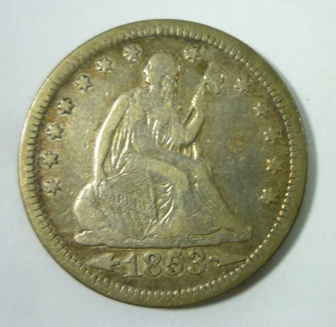 1853 Seated Liberty Quarter Cover