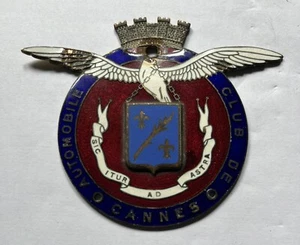 Badge automobile auto car club France French Automobile Club de Cannes - Picture 1 of 2