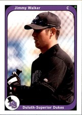2002 Duluth-Superior Dukes Warning Track 21 Jimmy Walker Salinas California Card