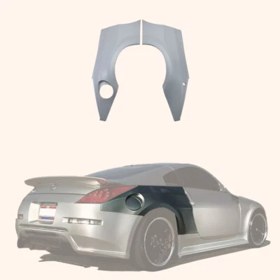 Wide Body Rear Bumper Fender For Nissan Fairlady Z33 350Z DO Fiberglass Unpaint - Image 1 of 4