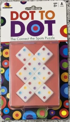 Brainwright On The Dot To Dot Spotted Brain Teaser Domino Puzzle Pocket Game New - Image 1 of 2