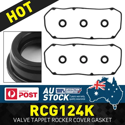 2 xFOR MITSUBISHI MAGNA TE TF TH TJ 3.0L V6 6G72 ROCKER GASKET KITS+S/PLUG SEALS - image 1 of 4