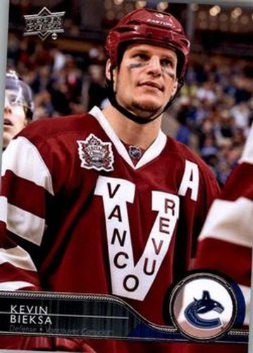 #186 Kevin Bieksa - Vancouver Canucks - 2014-15 Upper Deck Hockey - Image 1 of 1