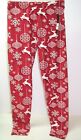 New Mix Ladies Leggings ~ Christmas Reindeer Red White ~ Plus Size New