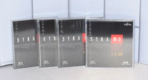 4 PACK Fujitsu DYNAMO 1.3gb Rewritable Magneto Optical Disk SEALED Gigamo - Afbeelding 1 van 5