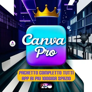 Sblocca Lifetime Canva Premium Con Tutti App IA + 100 Gb Spazio Inclusi - Foto 1 di 3
