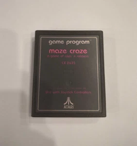 Maze Craze [Text Label] CX2635 (Atari 2600, 1980)| 2600+ 7800+ Retron 77 - Picture 1 of 2