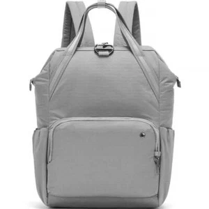 Pacsafe Citysafe CX Anti-Theft 13" Laptop Backpack Bag Econyl Gravity Gray - Picture 1 of 10