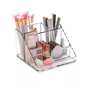 Makeup Organizer Tray 6compartment Vanity Makeup Organizer For Jewelry Hair Acce - Picture 1 of 7