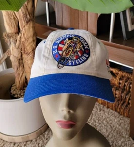 Starter U.S. Olympic Team Cycling USA Patch Cap Hat Vtg Adjustable Strap Back - Picture 1 of 19