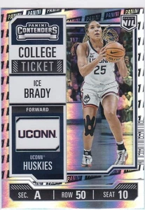 2024-25 Panini NIL UConn Silver Panini Logo Prizm #10 ICE BRADY - Picture 1 of 2