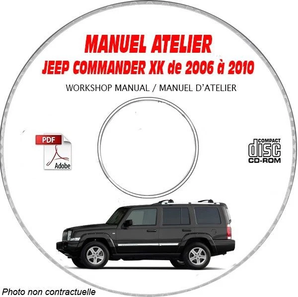 COMMANDER XK 06-10 - Manuel Atelier CDROM JEEP Anglais Expédition - --, Support - Photo 1/1