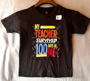 My Teacher Survived 100 Days of Me! Tee Shirt Size XS- Kindergarten, 1st Grade, - Picture 1 of 3