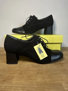 Mocasín negro Fly London SARE173FLY para mujer Reino Unido 9 - Imagen 1 de 8