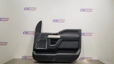 22 FORD F250 SUPER DUTY LARIAT DOOR PANEL FRONT PASSENGER BLACK LEATHER CREW CAB - Image 1 of 4