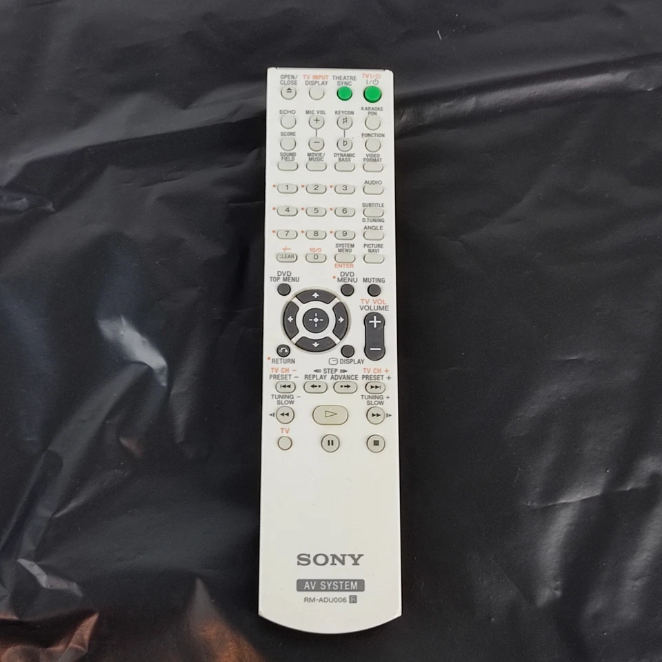 Sony AV System Remote Control RM ADU006 Replacement - Image 1 of 4