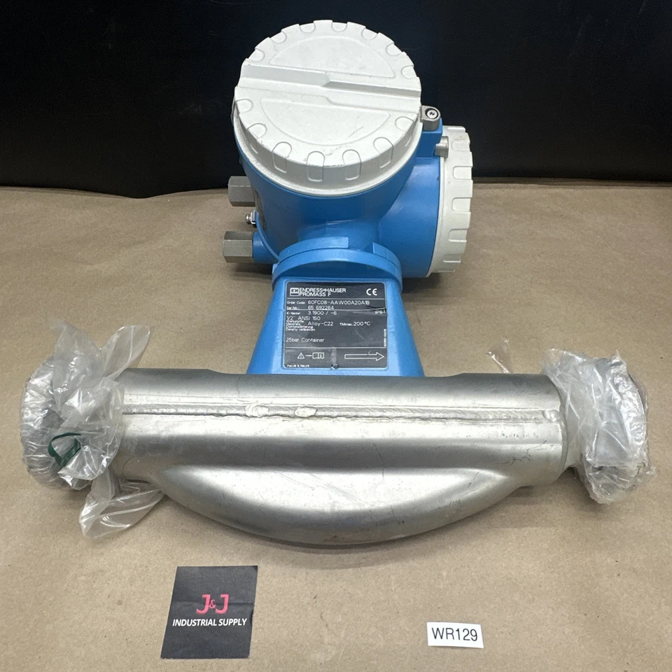 NEW NO BOX- Endress Hauser Promass 60/F 60FC08-AAW00A20A1B 85-260VAC HART 1/2” - Image 1 of 4