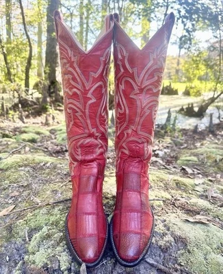 Larry Mahan Jesse James Exotic Western Boots Women’s Size 4.5  B Rare - Image 1 of 4