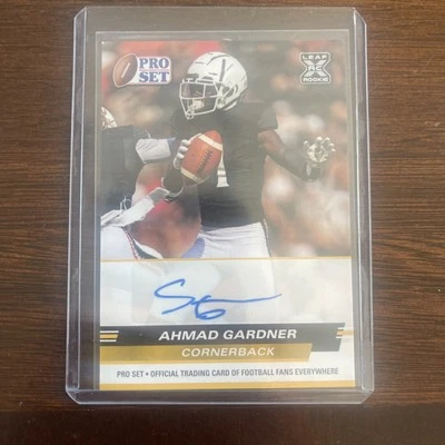 Ahmad Gardner 2022 Leaf Pro Set Yellow Flood Auto NY Jets #AG1 - Image 1 of 2