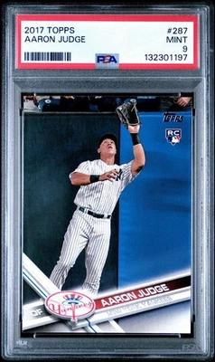 2017 Topps Aaron Judge Rookie #287 New York Yankees RC PSA 9 Foto 1 de 3