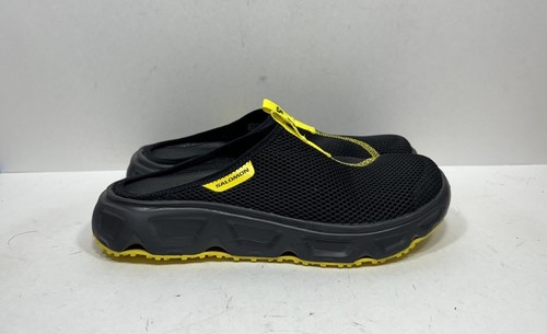 Scarpe da uomo Salomon Reelax Slide 6.0 nero giallo taglia 10 5 Mules slip on