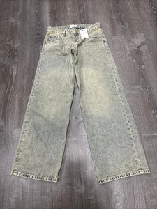 NWT Women's Motel Rocks Low Rise Parallel Jeans Sandy Blue Acid 28/32 $95MSRP - Picture 1 of 3