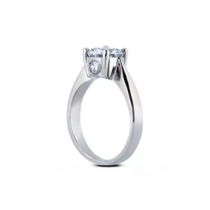 1.91ct F-VS2 Round Natural Certified Diamonds 18k Gold Classic Engagement Ring - Picture 1 of 3