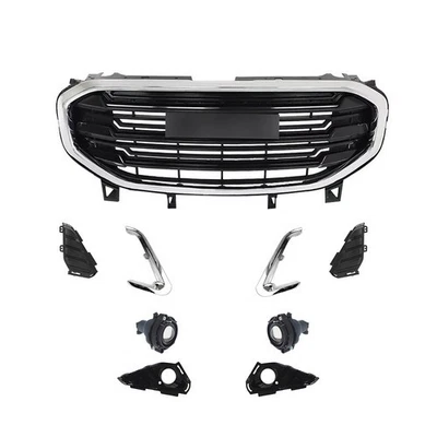 Front Bumper Upper Grille Assembly For 2018-2021 GMC Terrain SL SLE w/ Fog Light Foto 1 de 4