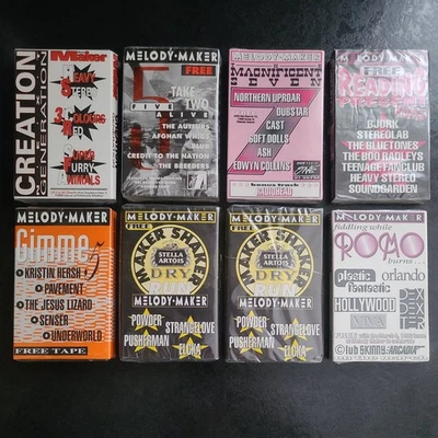 8 x Melody Maker - 90's Cassette Tapes - SEALED - Dance, Rock, Indie, Pop, Club - Image 1 of 4