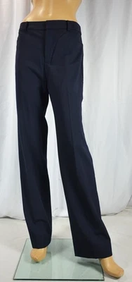 NWT $150 Banana Republic 8 Reg Navy Blue Siena Straight Wool Ankle Pant #444813 - Image 1 of 4
