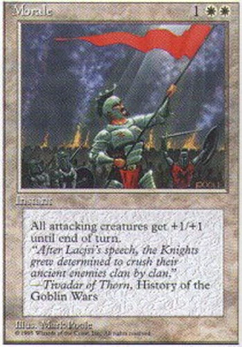 FBB Korean Morale ~ Lightly Played 4th Edition Fourth Foreign Black Border Stock - Image 1 of 1