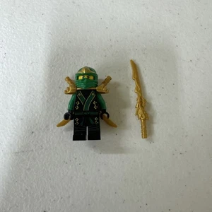 Lego Ninjago Lloyd Minifigure con Spada Drago Oro - Foto 1 di 4