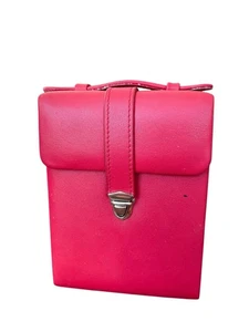 ROYCE New York Leder Luxus Reise Schmuck Etui Rot Wildleder Innen Gold Hardware - Bild 1 von 18