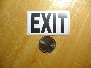 EXIT STICKER DECAL 1 - 50 BULK PACK AVAILABLE - Picture 1 of 1