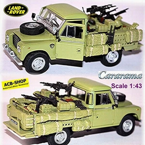 Land Rover Serie III 109 Military Militare Pick-up 1971-84 beige 1:43 Cararama - Imagen 1 de 5