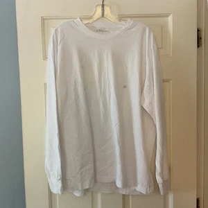 NEU American Giant Herren Unisex Langarm Tee T-Shirt Weiß Gr. L Neu ohne Etikett Basic - Bild 1 von 5