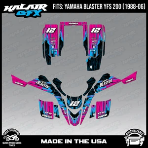 Graphics Kit for Yamaha Blaster YFS200 (1988-2002) YFS 200 FRACTURE-magenta 16 - Picture 1 of 4