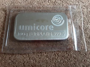 Platin Barren  100 g ... Umicore ... Original verschweißt! - Bild 1 von 1