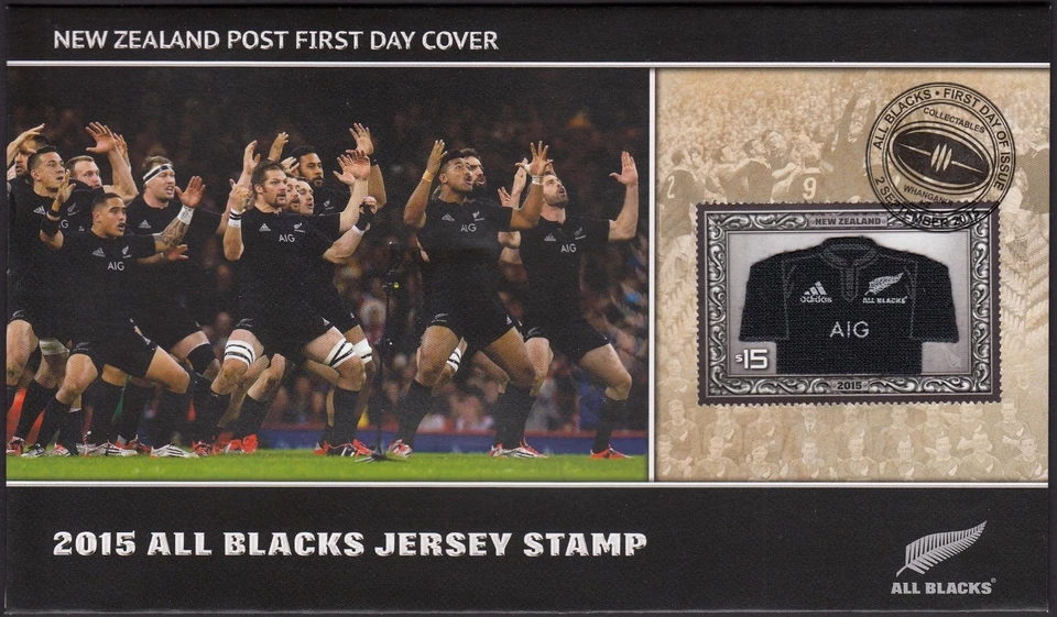 NEW ZEALAND 2015 All Blacks Jersey, $15 on FDC - Image 1 of 1
