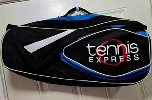 Pack de 2 bolsas de tenis Tennis Express negras y azules (negras y azules) 27"X14" - Imagen 1 de 4