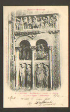MOISSAC (82) PORCHE de l'EGLISE , BAS RELIEF / FUITE en EGYPTE / en 1902