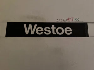South Shields Destination Bus Blind 31”— Westoe - Picture 1 of 12
