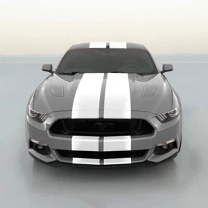 11" VINYL RALLY STRIPES RACING STRIPE KIT HOOD TRUNK ROOF For FORD MUSTANG - Picture 1 of 10