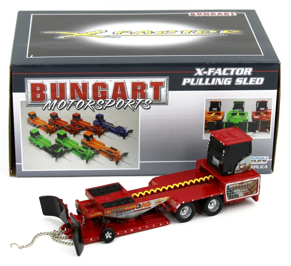 SpecCast 1:64 Bungart Motorsports RED *RHINO AG* TRACTOR PULLING SLED NIB - Image 1 of 1