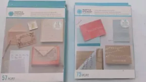 2 NEW Martha Stewart Card Making Kits Gold Foil Birthday Christmas Chanukah - Picture 1 of 10