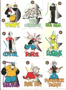 POPEYE CARDS - COMPLETE SET OF 100 + WRAPPER - 1994 CARD CREATIONS - OLIVE OYL - Picture 1 of 12